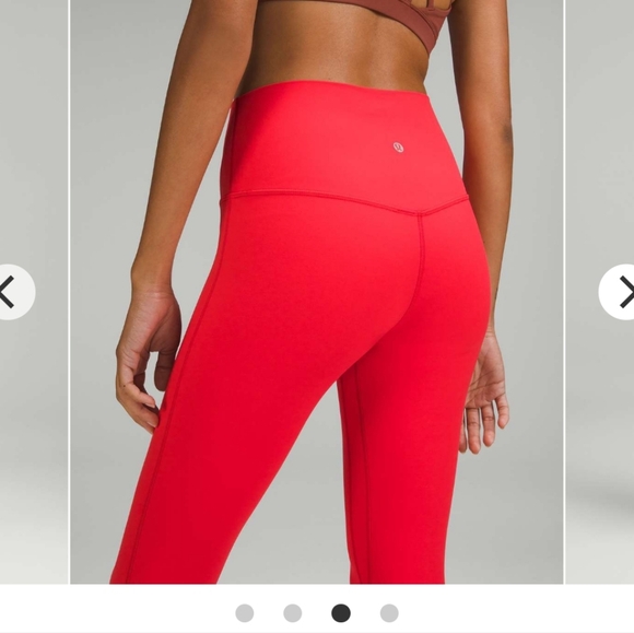 Lululemon Align High Rise Crop 21 Love Red - Picture 2 of 8